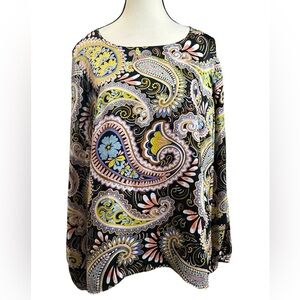 Coco Bianco Multicolor Paisley Blouse